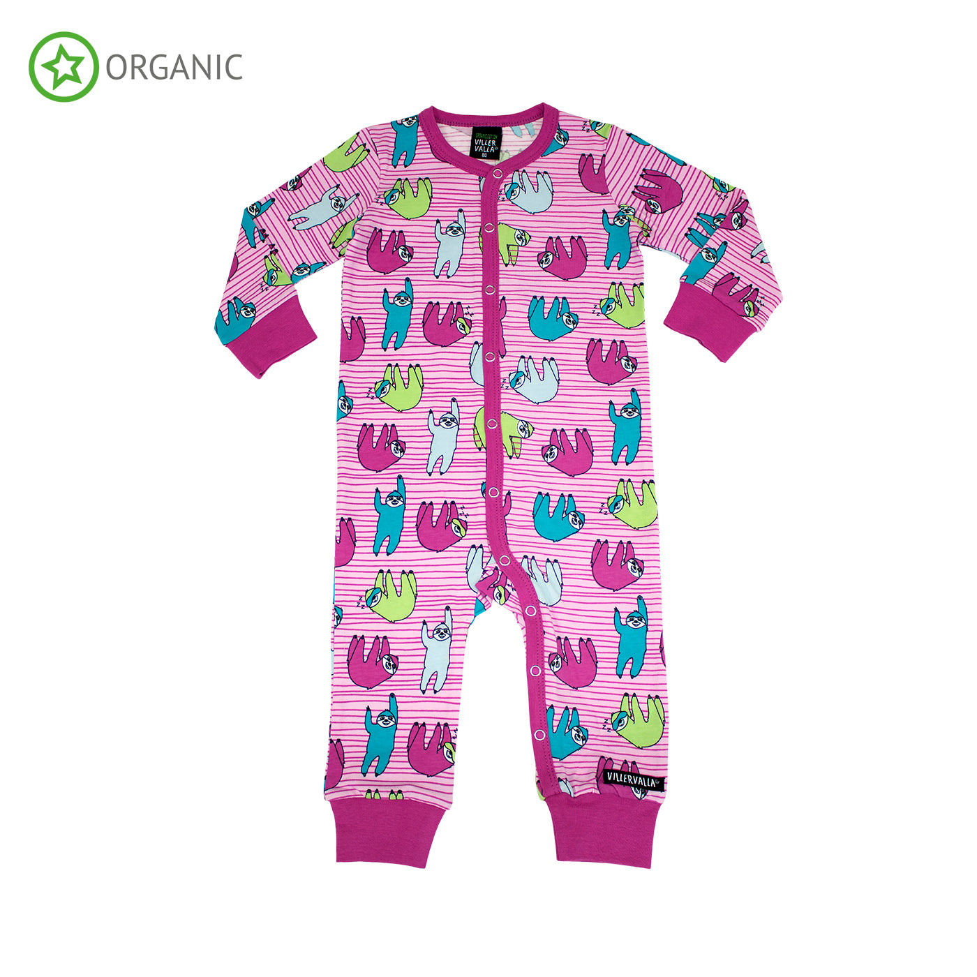 Villervalla - All-in-One - Sloths - Light Petunia