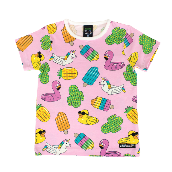 Villervalla - SS Tee - Swimming Animals - Petunia
