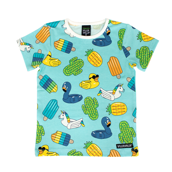 Villervalla - SS Tee - Swimming Animals - Reef ** LAST ONE sz 110cm