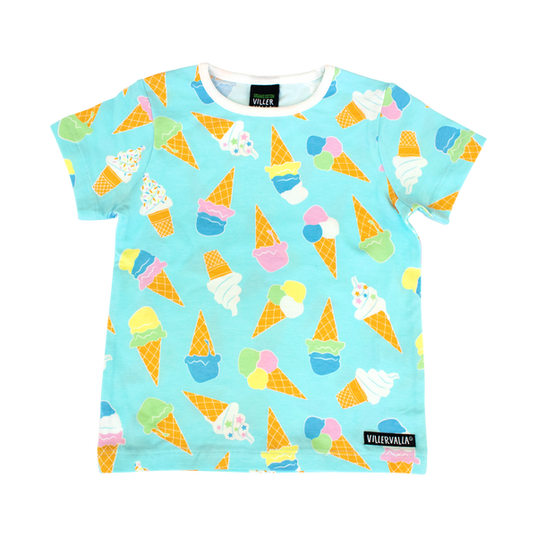 Villervalla - SS Tee - Ice Cream - Aqua