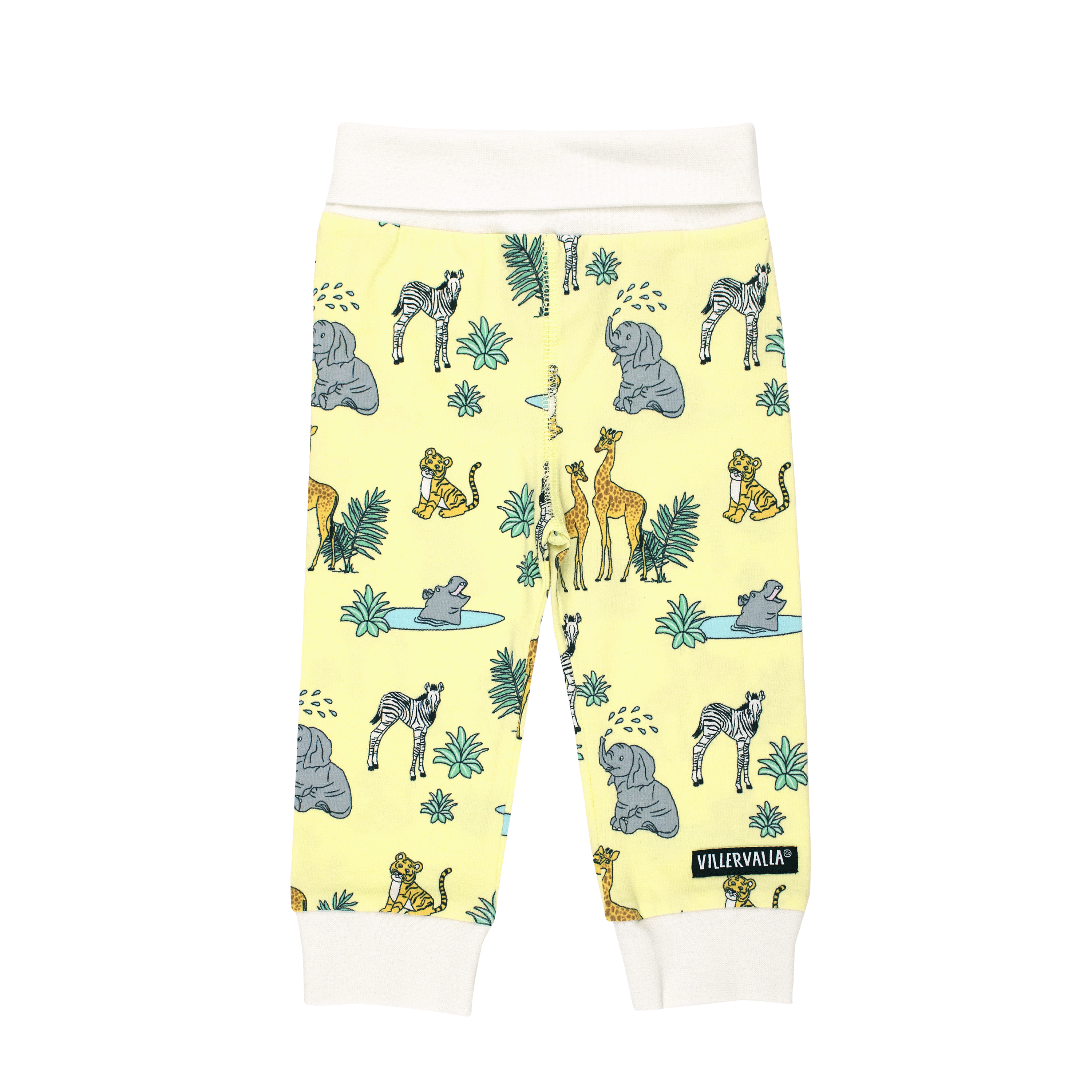 Villervalla - Comfy Pants - New Born Safari - Lemon