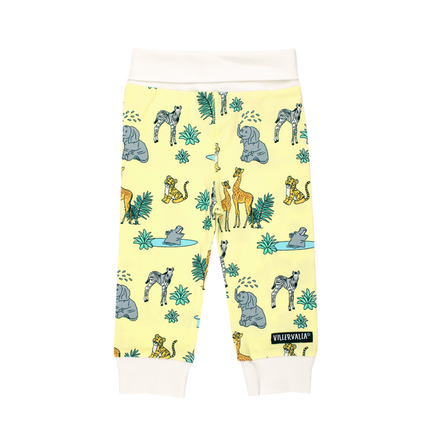 Villervalla - Comfy Pants - New Born Safari - Lemon