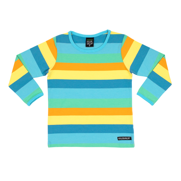 Villervalla - LS Tee - Multi Stripes - Beach