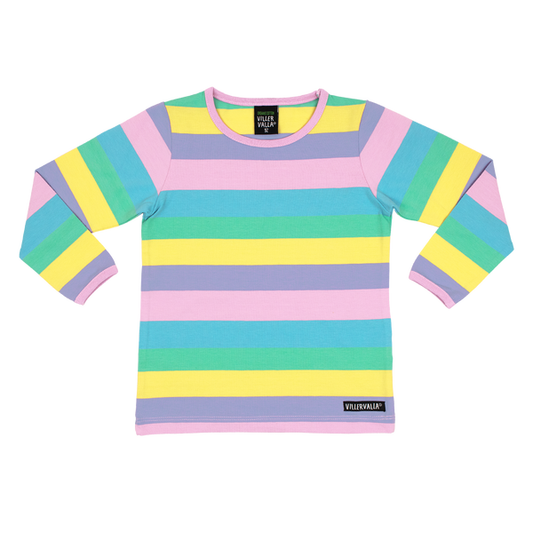 Villervalla - LS Tee - Multi Stripes - Botanic