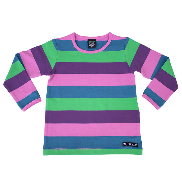 Villervalla - LS Tee - Multi Stripes - Brasilia