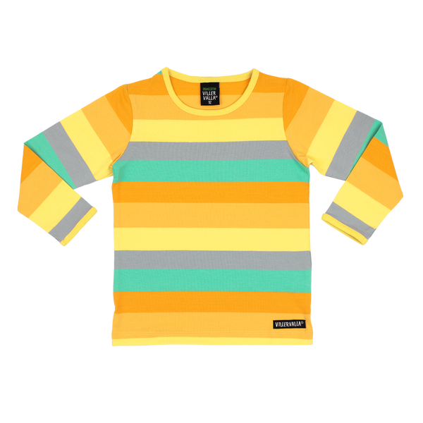 Villervalla - LS Tee - Multi Stripes - Sunset