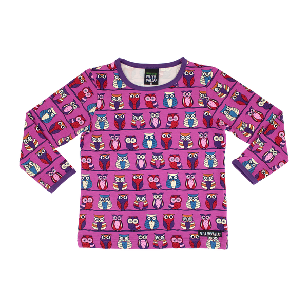 Villervalla - LS Tee - Owls - Lotus