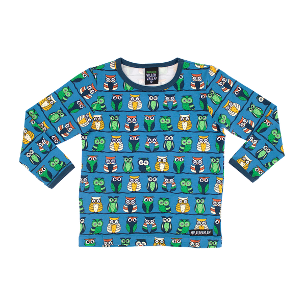Villervalla - LS Tee - Owls - Marine