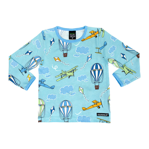 Villervalla - LS Tee - Aircraft - Aqua