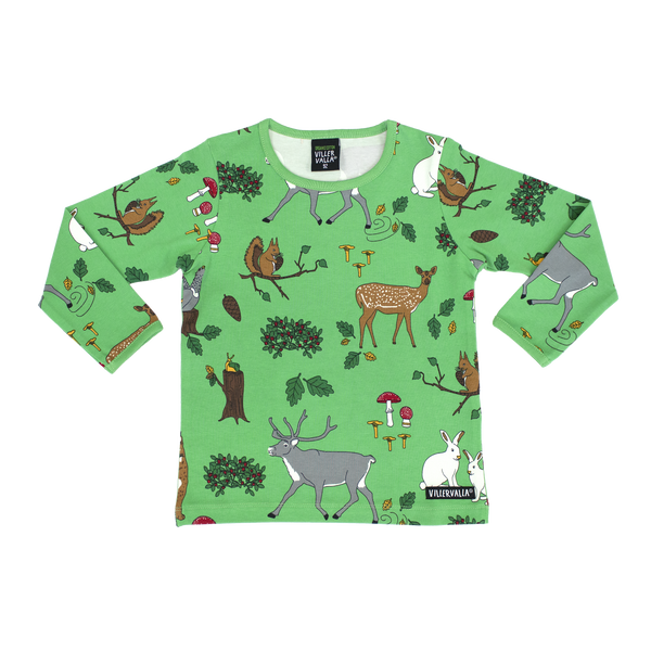 Villervalla - LS Tee - Forest - Leaf