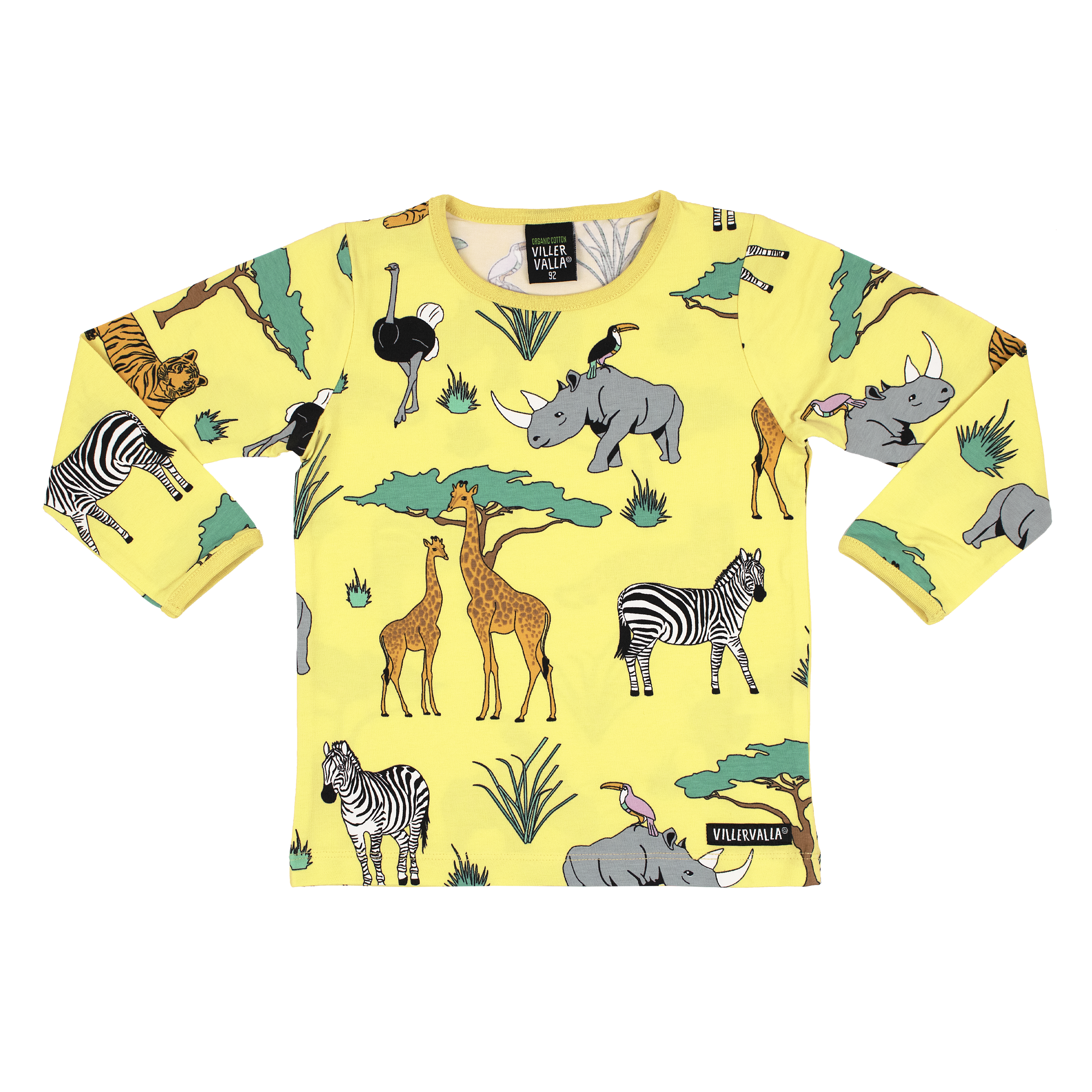 Villervalla - LS Tee - Safari - Lemon