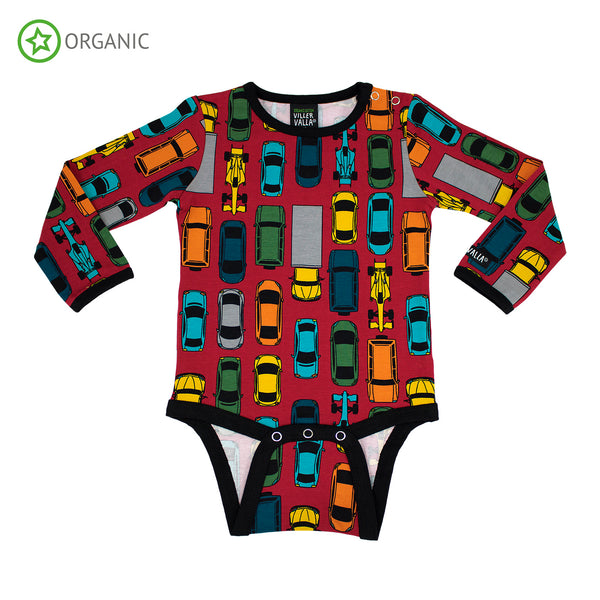 PRICE DROP * Villervalla - LS Bodysuit - Traffic - Red