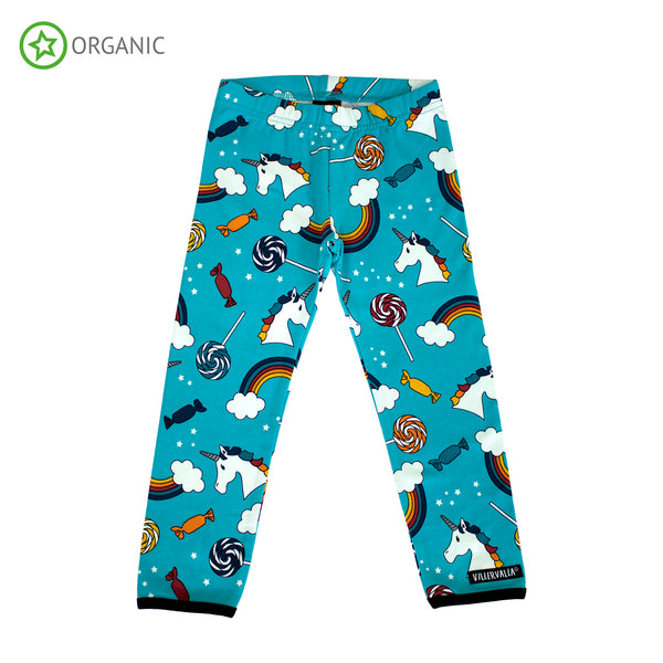 PRICE DROP * Villervalla - Leggings - Fantasy Print - Lagoon (Blue)