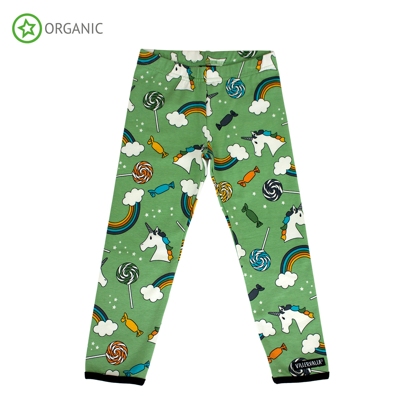 Villervalla - Leggings - Fantasy Print - Light Clover (Green)