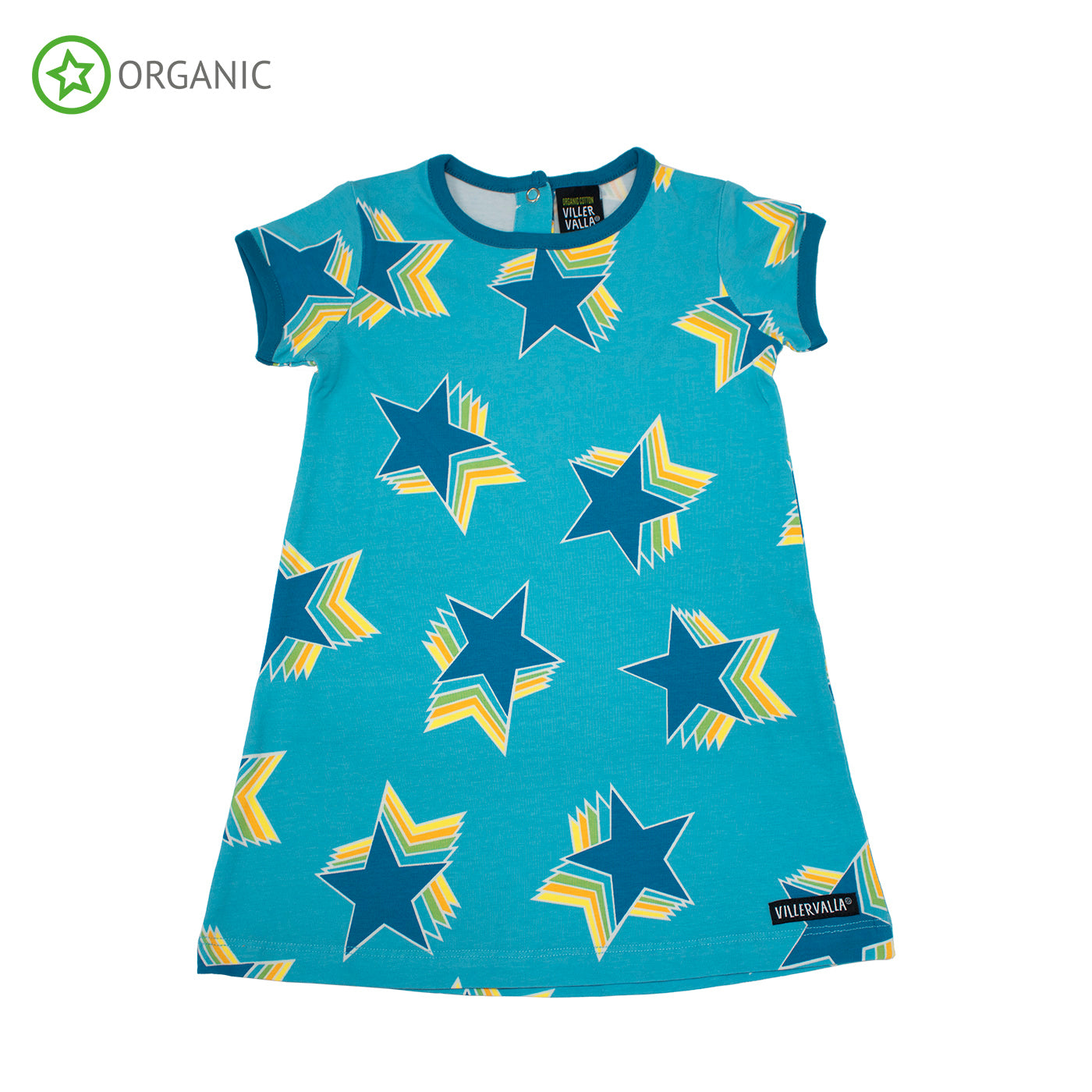 Villervalla - SS Dress - Stars - Riviera Blue