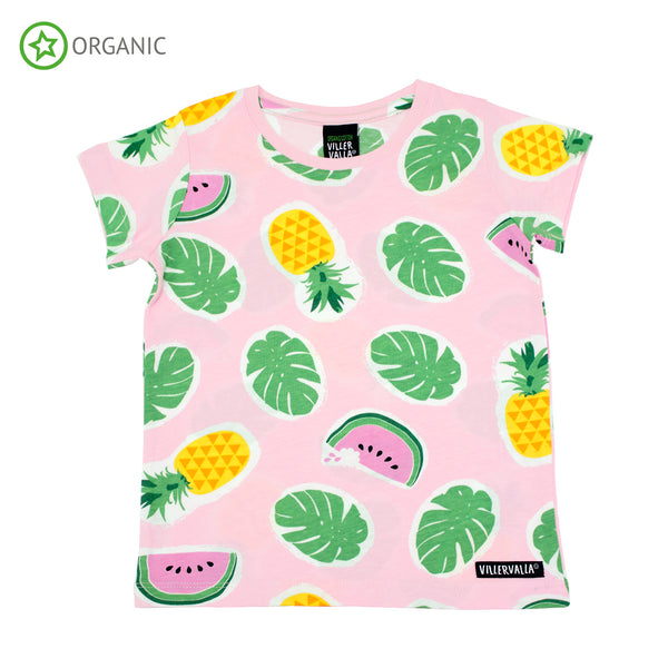 Villervalla - SS Tee - Tropical Fruits - Light Azalea