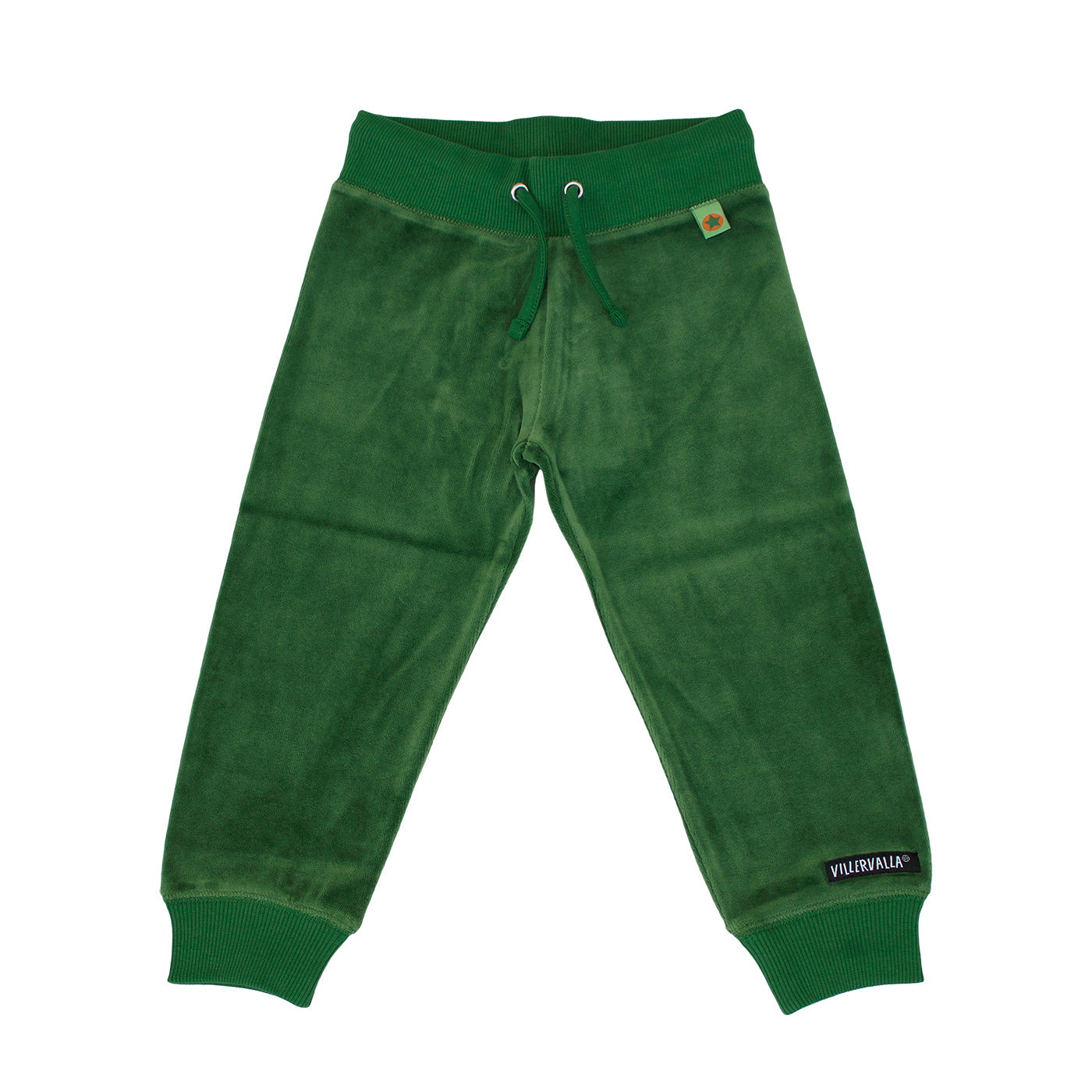 Villervalla - Relaxed Pants - Velour - Clover