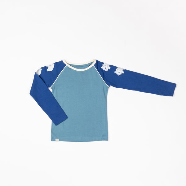 Alba - Leander LS tee - Solidate Blue ** LAST ONE sz 86cm