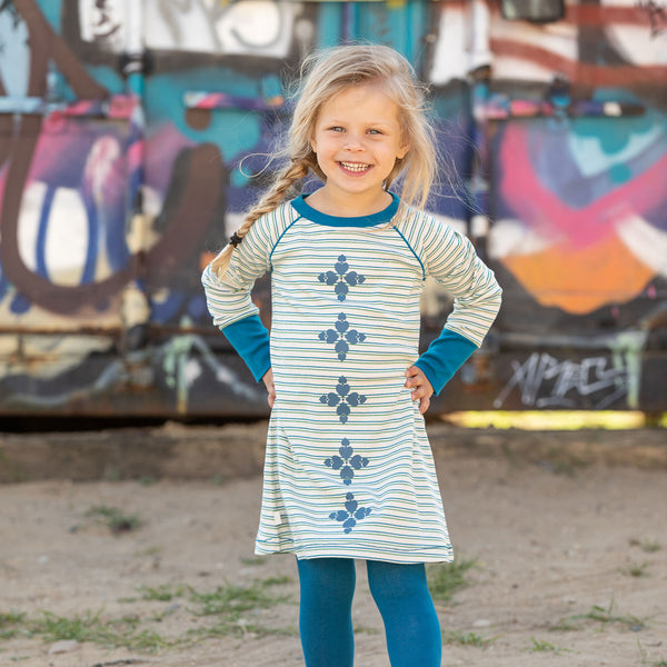 Alba - Merry My Dress - Seaport Blue Stripe