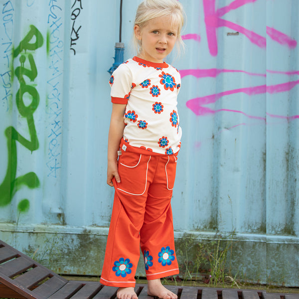 Alba - Caroline Flower Pants - Orange.com