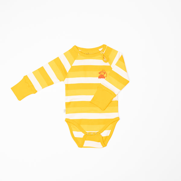 Alba - Kay LS Bodysuit - Daffodil Stripes