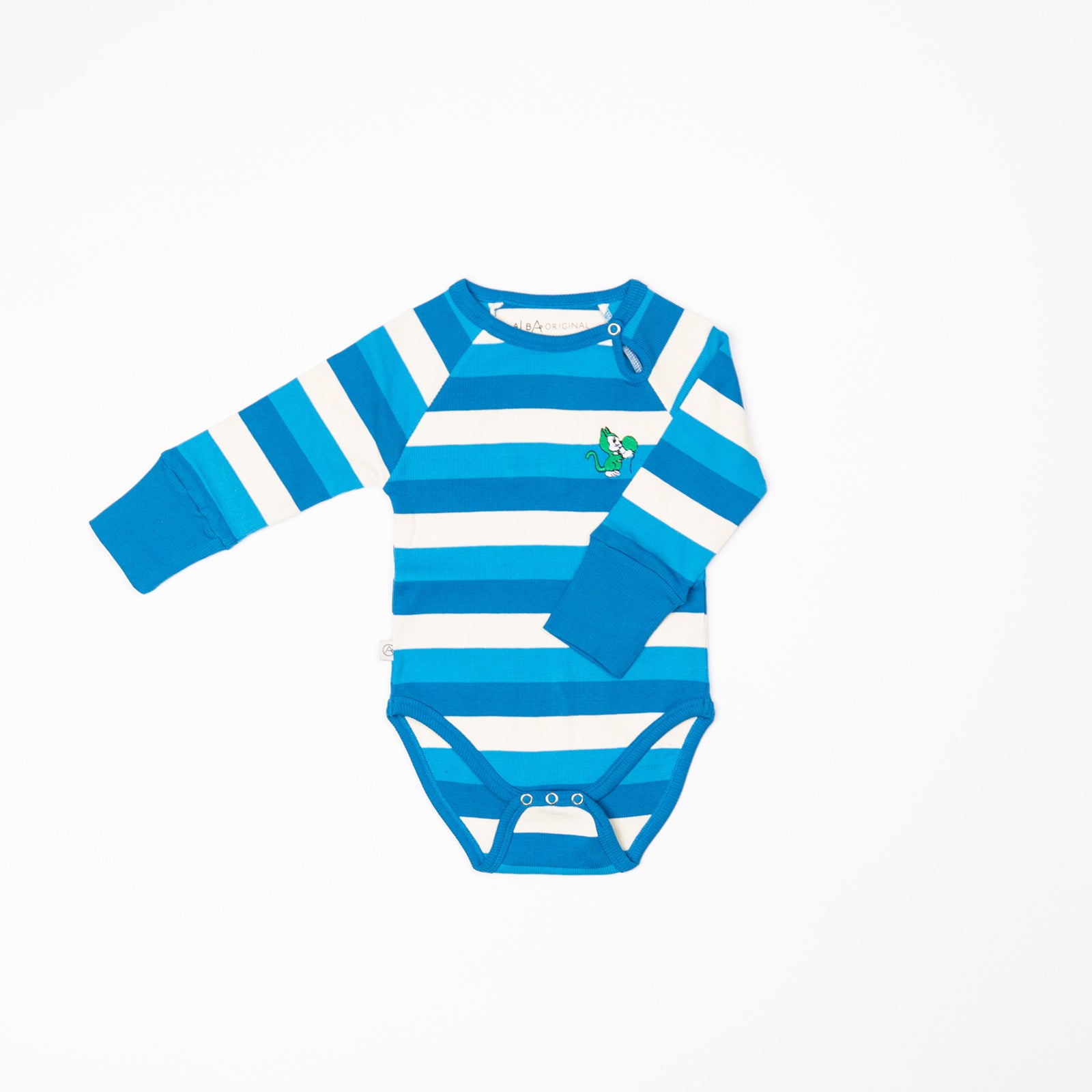 Alba - Kay LS Bodysuit - Snorkel Blue Stripes