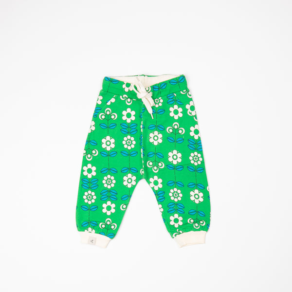 Alba - Lucca Pants - Kelly Green Fairytale Flowers