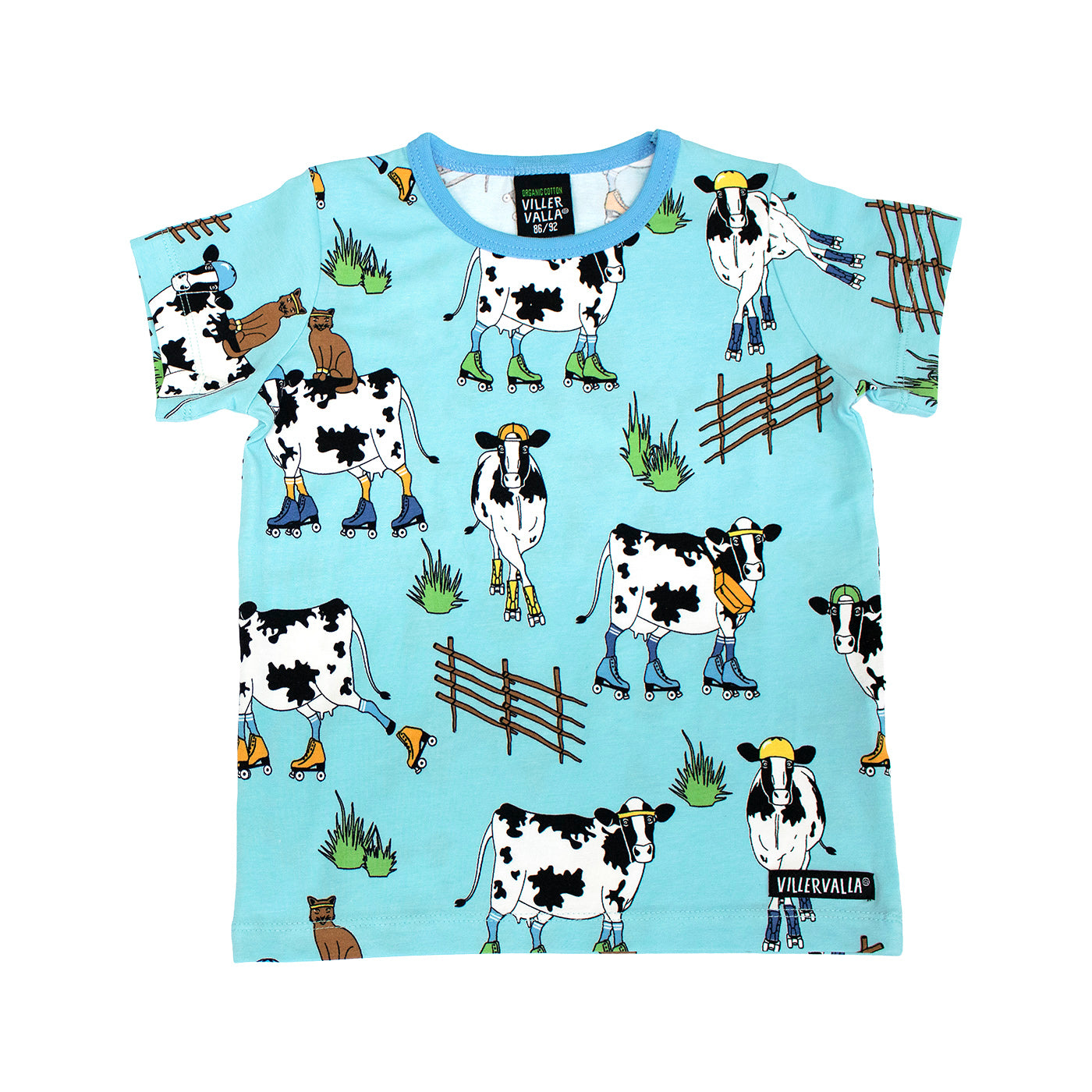Villervalla - SS Tee - Roller Cow - Aqua