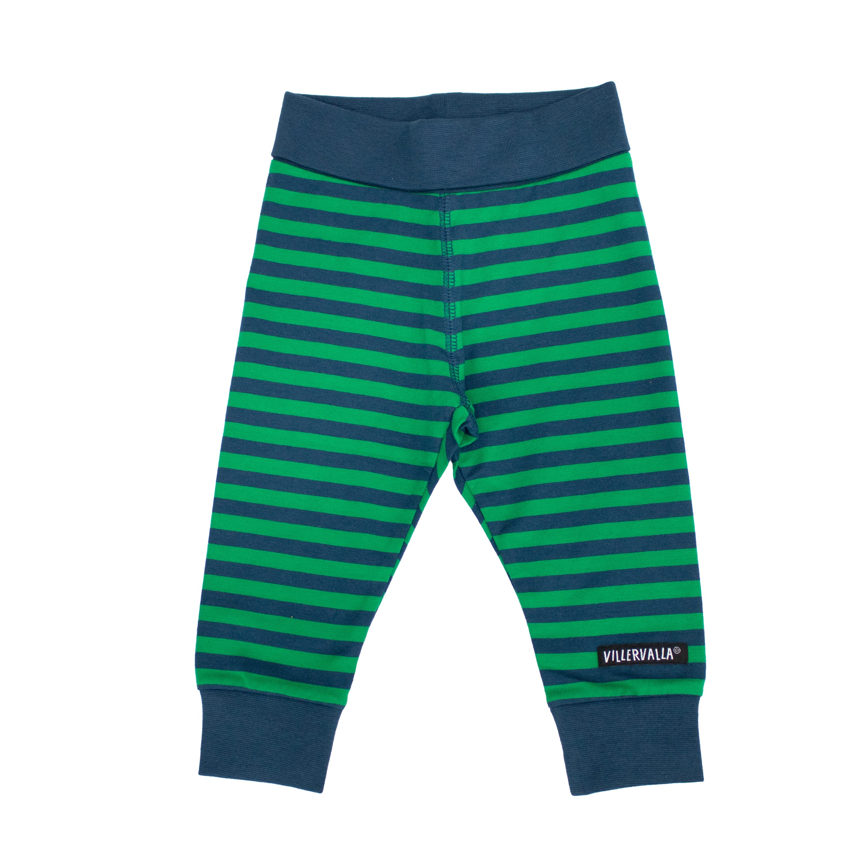 Villervalla - Comfy Pants - Stripes - Palm/Marine