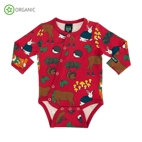 Villervalla - LS Bodysuit - Nordic Animals - Tango