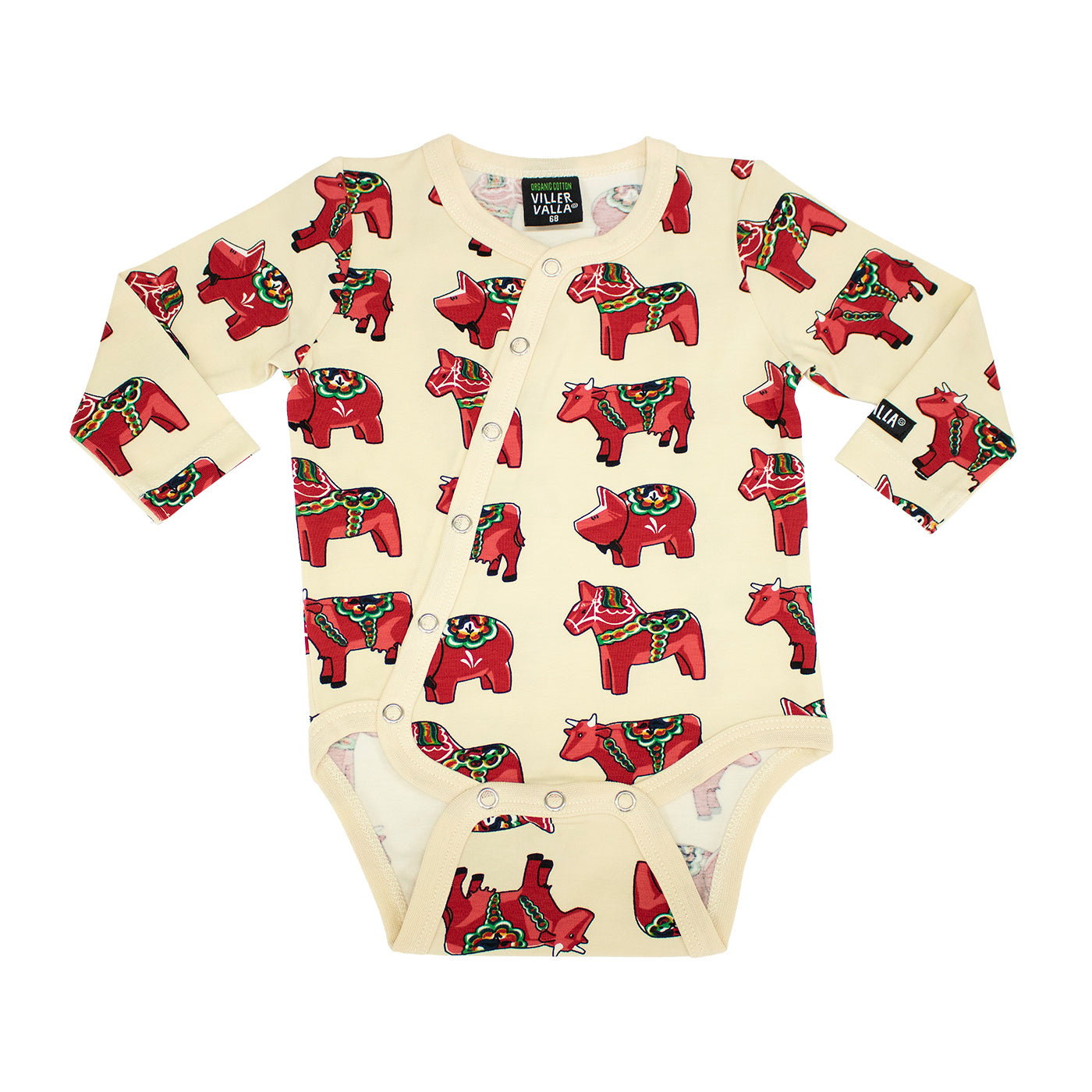 Villervalla - LS Bodysuit - Mixed Dala - Oat