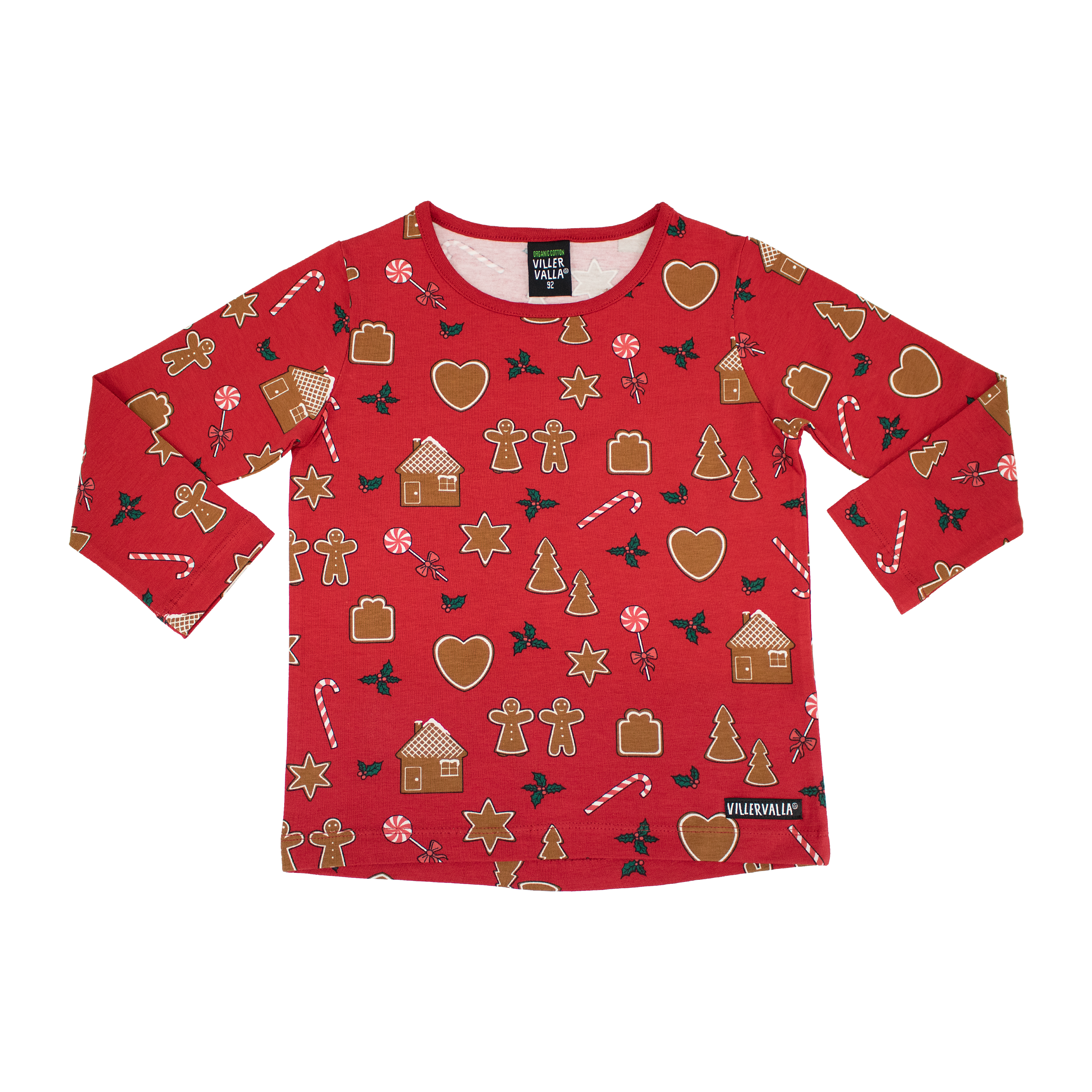 Villervalla - LS Relaxed Tee - Gingerbread - Tango