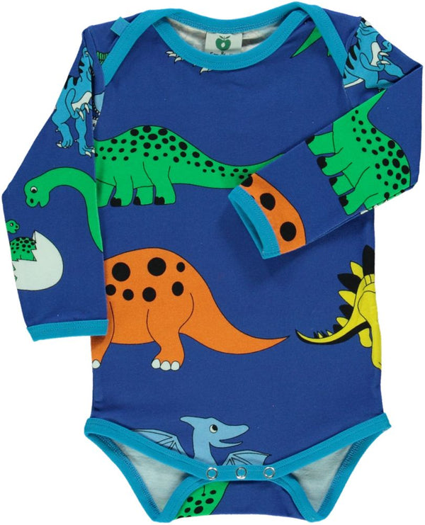 Smafolk - LS Bodysuit - Dino - Blue Lolite