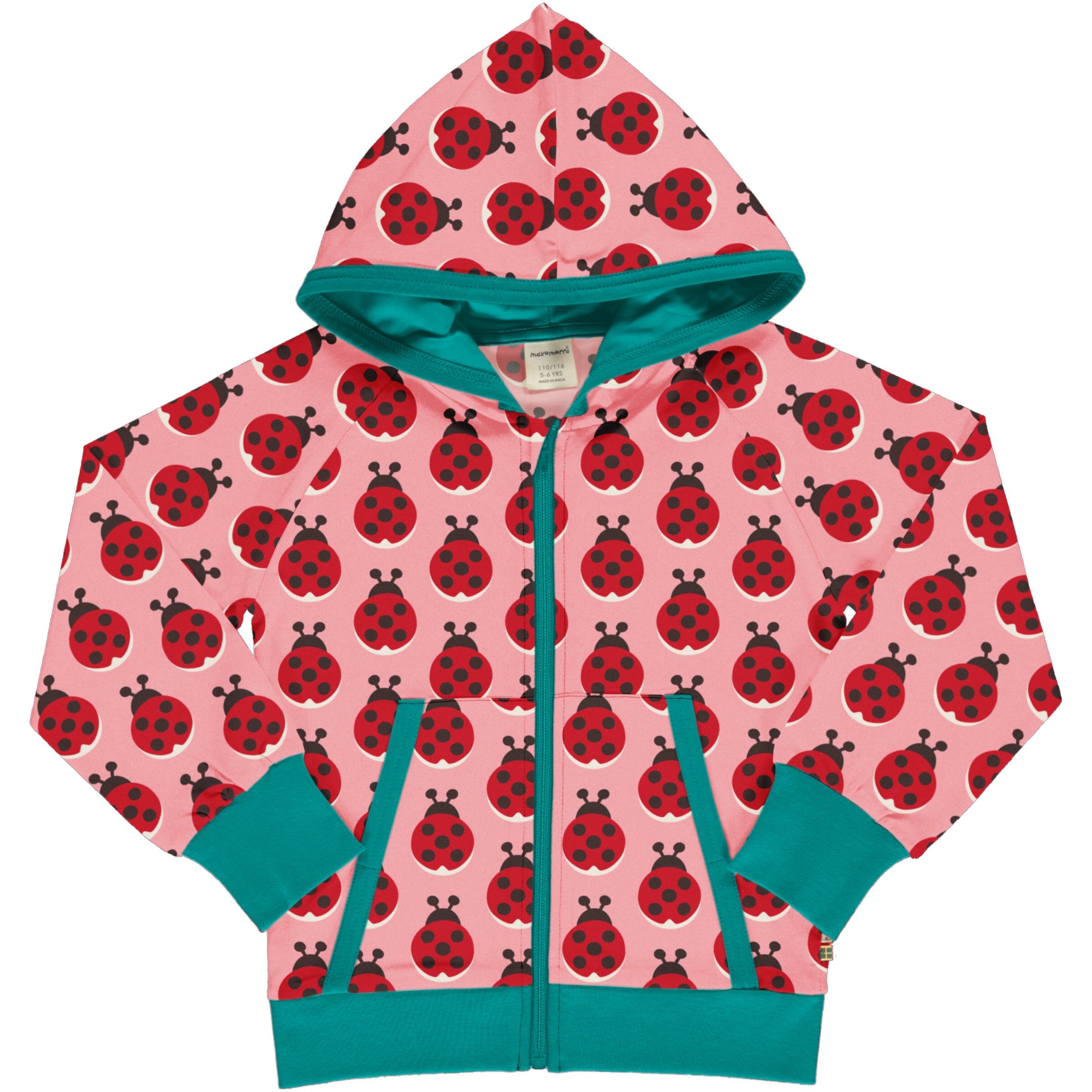 Maxomorra - Zip Hoodie - Ladybug