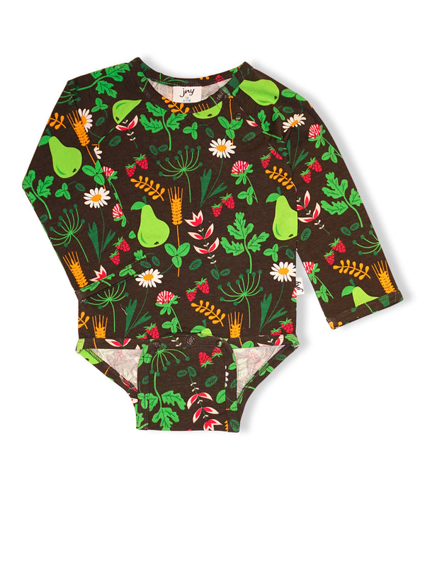 JNY - LS Bodysuit - Spring Greenery