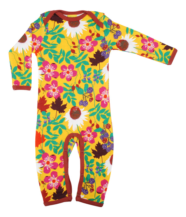 Duns Sweden - LS Suit - Autumn Flowers - Yellow