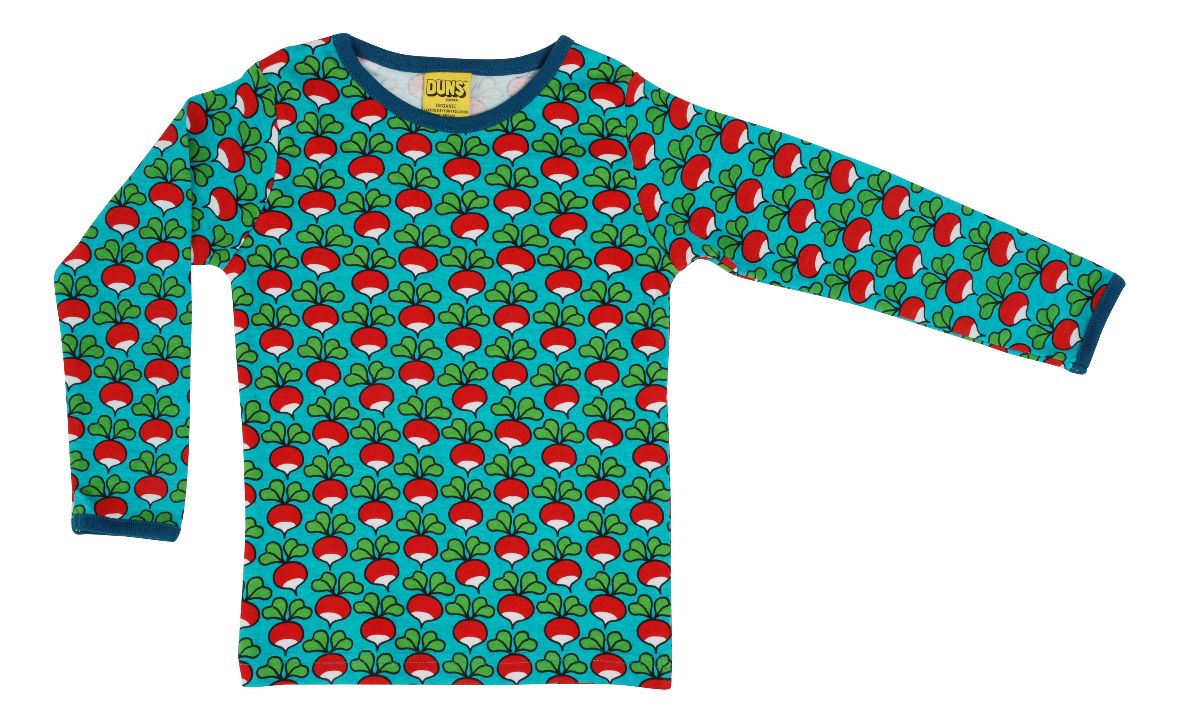 Duns Sweden - LS Tee - Radish - Peacock Blue