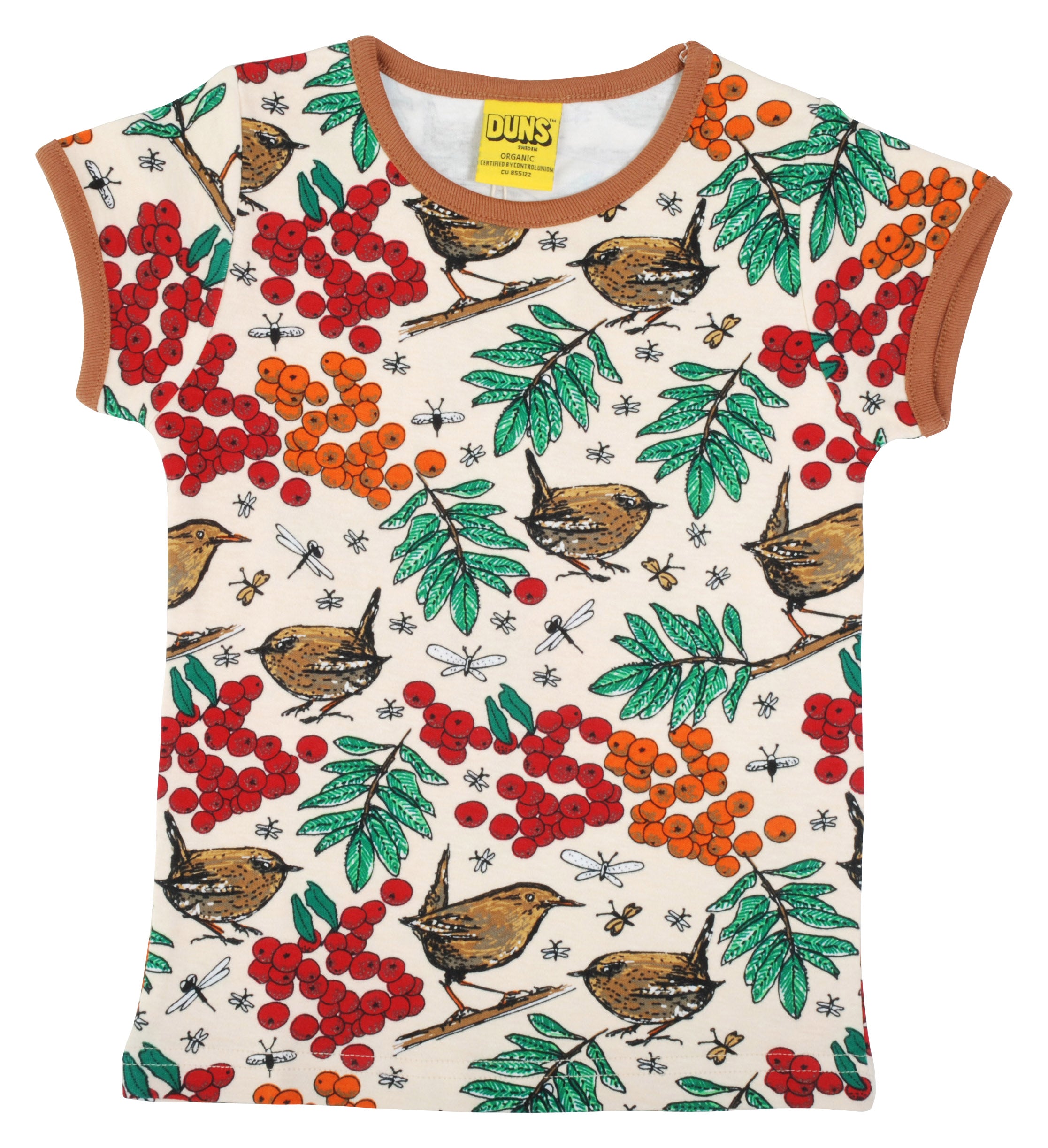 Duns Sweden SS Tee - Rowanberry - Mother of Pearl