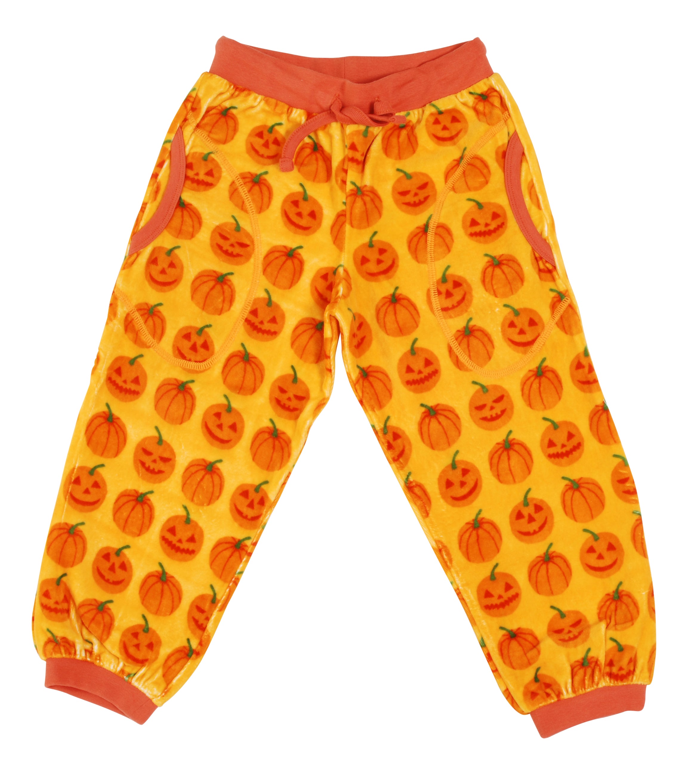 Duns Sweden - Velour Trousers - Pumpkin