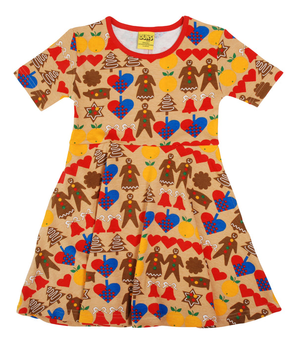 Duns Sweden - SS Skater Dress - Gingerbread - Brown