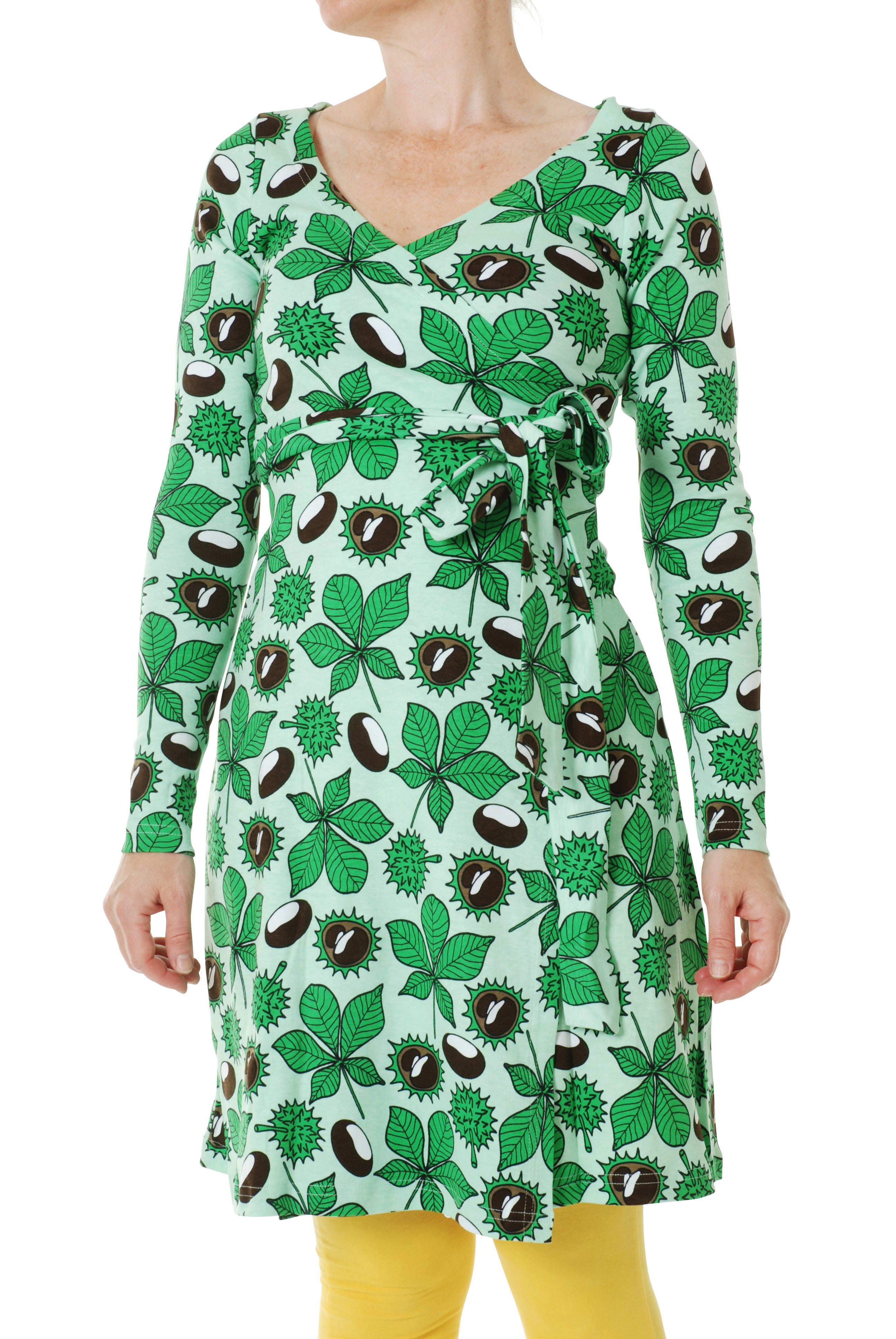 Duns - LS Wrap Dress - Chestnut - Adult