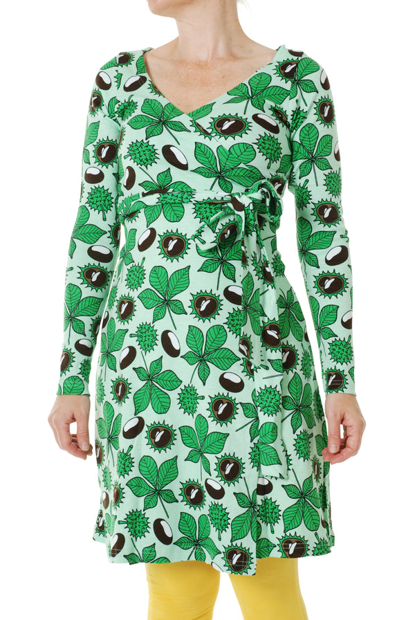 Duns - LS Wrap Dress - Chestnut - Adult