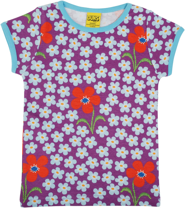 Duns Sweden SS Tee - Flower - Amethyst