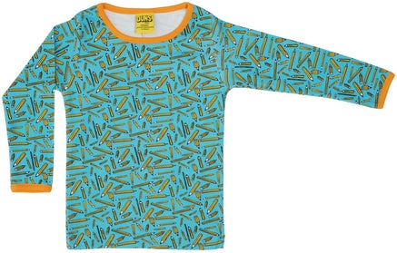 PRICE DROP * Duns Sweden LS tee - Pencils - Turquoise