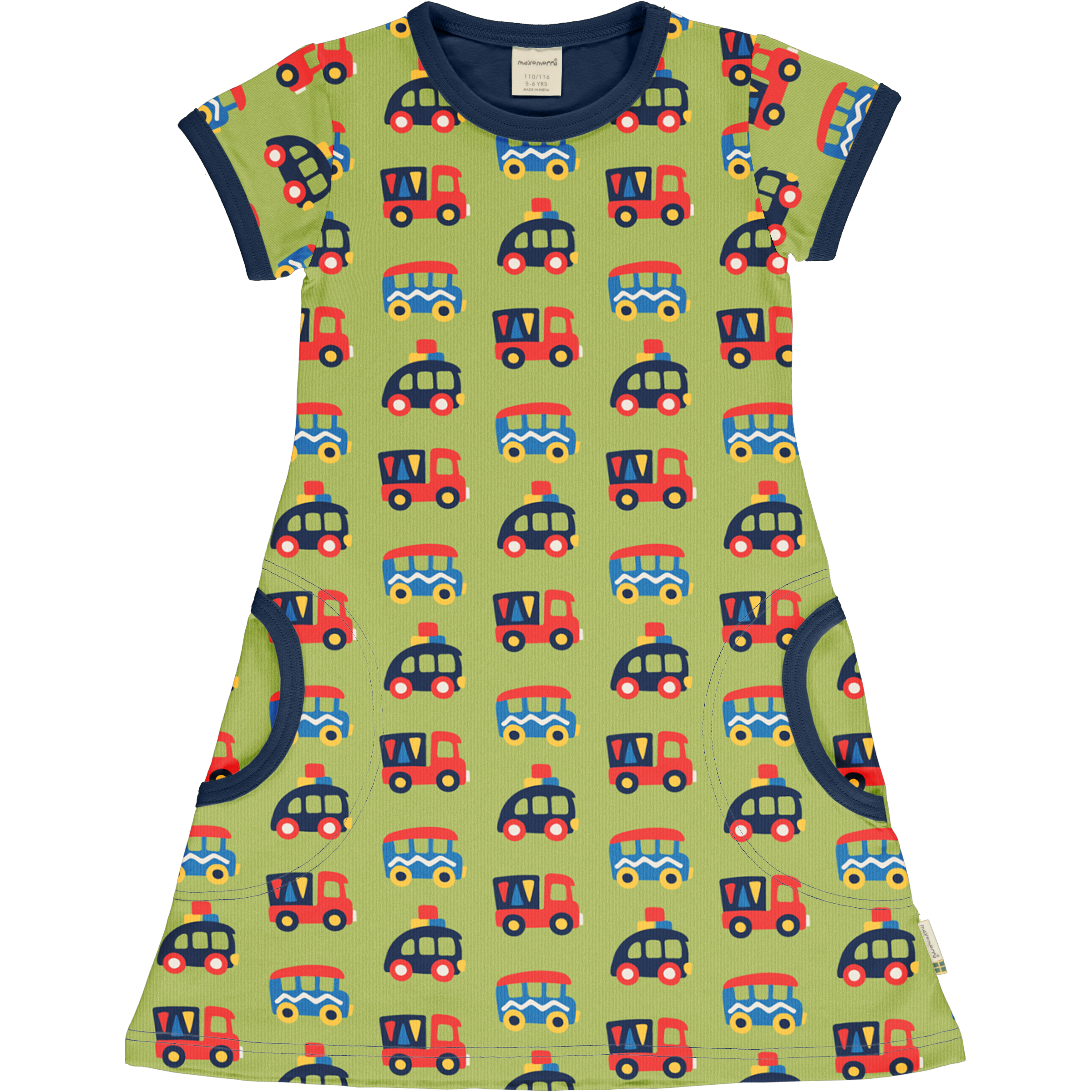 Maxomorra - SS Dress - Colourful Cars