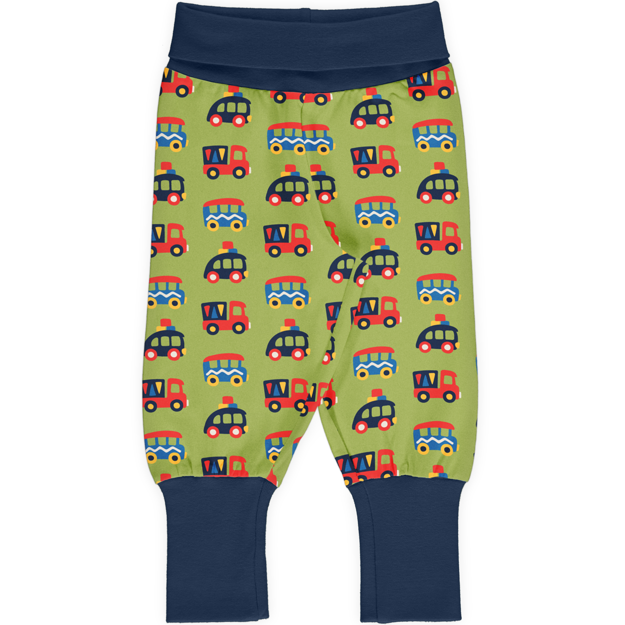 Maxomorra - Rib Pants - Colourful Cars ** LAST SZ 74/80cm