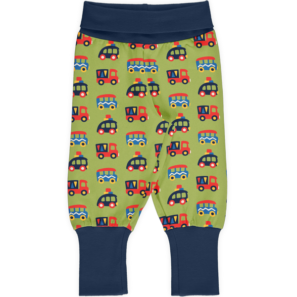 Maxomorra - Rib Pants - Colourful Cars ** LAST SZ 74/80cm