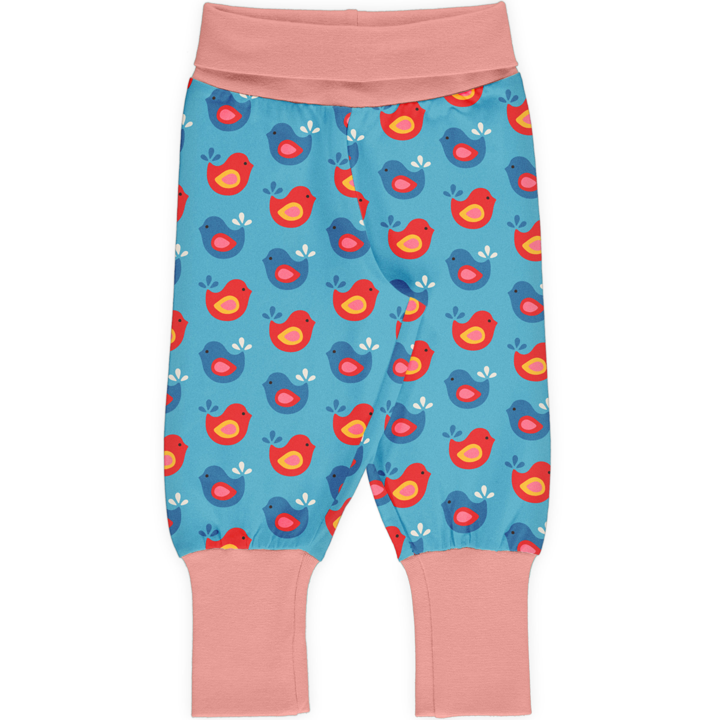 Maxomorra - Rib Pants - Bright Birds