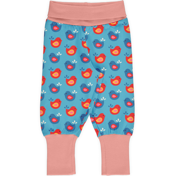 Maxomorra - Rib Pants - Bright Birds