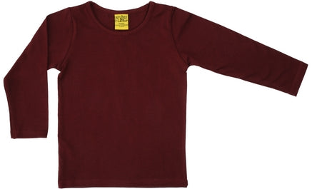 More Than A Fling - LS Tee - Wine ** LAST ONE sz74/80cm